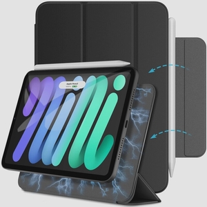 送料無料★JEDirect iPadmini6 マグネットケース 8.3インチ 磁気吸着 スリムスマート保護カバー(ブラック)