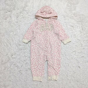 【送料無料】babygap　ベビーギャップ　カバーオール　ロンパース　70cm　6-12month　ロゴ　ベビー　子供服