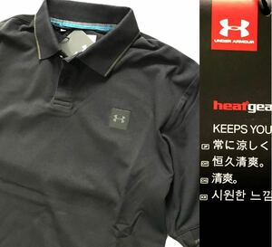 ♯C045新品【メンズM】アンダーアーマー（UNDERARMOUR）速乾 軽量 ドライ UAエース ポロ ゴルフ プレーオフ ポロシャツ 定価8250円