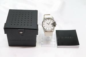 【W126-26】動作品 電池交換済 DIESEL ディーゼル 腕時計 ケース・箱付き DZ-1405 メンズ【送料全国一律520円】