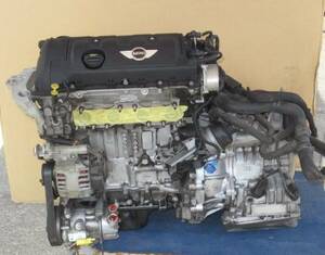 [Rmdup32218] BMW ミニ R56 MF16 エンジン AT セット テスト動画あり 79080km (R55/R57/クーパー/クラブマン/適合確認可)