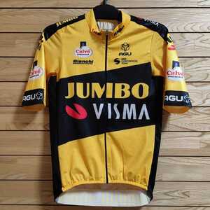 支給品　Jumbo visma　サイクルジャージ　AGU　ユンボヴィスマ　S　希少サイズ　ロット Lotto NL Bianchi ビアンキ ヴィスマ ビズマ ビスマ