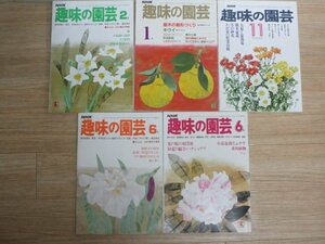 盆栽栽培特集号5冊セット■昭和のNHK趣味の園芸　小品盆栽・初夏の手入れ・国風盆栽展・盆栽菊・雑木盆栽・松柏盆栽　