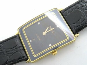 1円■ジャンク■ ラドー ジュビリー ブラック クオーツ レディース 腕時計 M44907