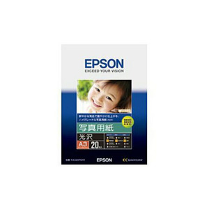 EPSON 純正A3 写真用紙(光沢・20枚) KA320PSKR /l