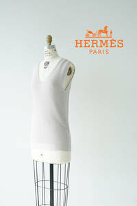 HERMES エルメス コットン ニットベスト size 36 0510621