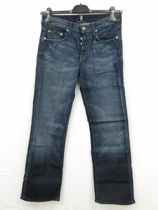 未使用【セブンフォーオールマンカインド】 ストレッチ ユーズド加工デニム 02-8507000(メンズ)size28 インディゴ アメリカ製■5MPA0223■