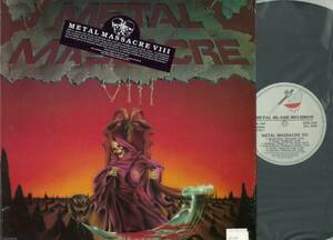 V.A ／ METAL MASSACRE 8　輸入盤ＬＰ　　Sacred Reich　他　　検～ Metal Blade metallica slayer Overkill Voivod Manowar Lizzy Borden