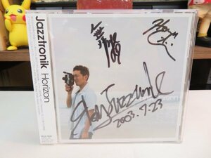 サ1｜★新品同様★ CD / authentic autograph(直筆サイン入り) ★ Jazztronik「Horizon」