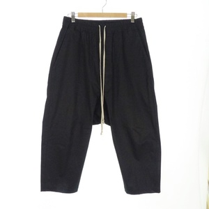 リックオウエンス Rick Owens 21SS DRAWSTRING CROPPED サルエルパンツ 50 黒 ブラック RU01B1381-TE メンズ