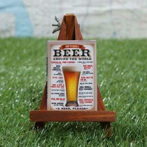 新品★インテリア小物★【マグネット】Beer／ビール　世界で注文「ビールくださーい」