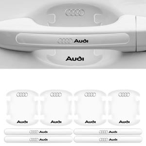アウディ Audi ドアハンドル プロテクター 8ピース シリカゲル材質 シール カバー 保護フィルム アクセサリー ステッカー デカール　④