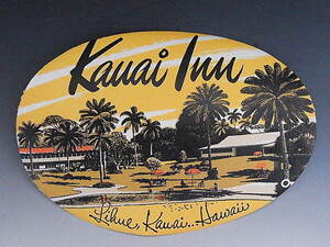 1950年代 ホテル カウアイイン ハワイ ステッカー ◆ 紙もの収集 エフェメラ 