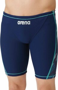 1566197-ARENA/メンズ 競泳トレーニング水着 スイムスパッツ ハーフレッグ 水泳 練習用/M