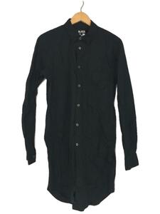 BLACK COMME des GARCONS◆ロングシャツ/長袖シャツ/L/コットン/ブラック/1C-B029