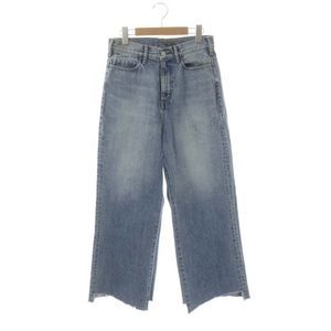 アパルトモン ドゥーズィエムクラス HELLO MY DENIM 21SS cropped デニムパンツ ジーンズ ワイド カットオフ 27 青 /ES ■OS レディース