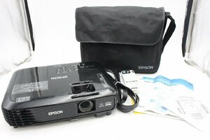 【行董】AZ354BOT86 EPSON EB-W420 LCD PROJECTOR エプソン プロジェクター かんたん操作ガイド リモコン ケース付き 通電確認OK