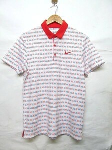 NIKE ナイキ DRIFIT 総柄 ポロシャツ 半袖 M b14646