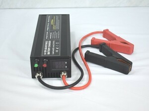 1円スタート 訳有 12V Lifepo4 充電器 バッテリー充電器 60A 急速充電 100V-240V 12.6v 14.6V 電源アダプター ワニ口 ブラック A06516