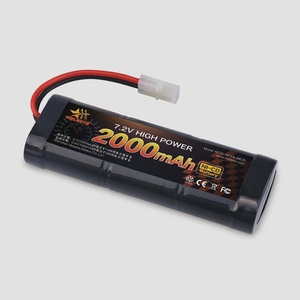 送料無料★Melasta 7.2V ラジコン ニッカドバッテリー 大容量2000mAh NI-CD電池 タミヤ互換放電コネクター