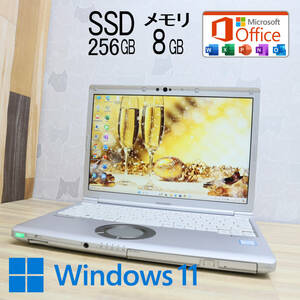 ★中古PC 高性能8世代4コアi5！M.2 SSD256GB メモリ8GB★CF-SV7 Core i5-8350U Win11 MS Office2019 Home&Business ノートPC★P69600