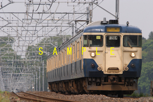 ☆00～10年代鉄道8jpgCD[113系幕張車(マリ203・204・205・207・212編成　総武本線物井～佐倉　亀崎踏切脇）]☆