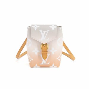 LOUIS VUITTON ルイヴィトン タイニーバックパック M45764 リュック モノグラム・キャンバス×レザー グレー×オレンジ バイ・ザ・プール