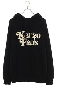 ケンゾー KENZO 24SS KENZO BY VERDY HOODIE FE58PU0113BE サイズ:M ローゲージロゴパーカー 中古 SB01