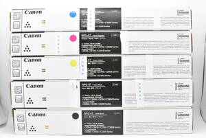 未使用 CANON 純正 トナー NPG-67 4色5本（シアン・マゼンタ・イエロー×各1 / ブラック×2） キャノン ITME05CJ1LWG-YR-N24-byebye