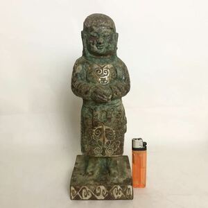 古銅　銀象嵌　仏像　検：仏像美術　銅製