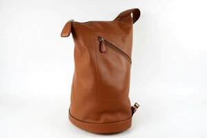 【超美品】LOEWE ロエベ アナグラム レザー ボディバッグ ショルダー ブラウン系【OC78】