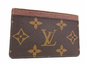 1円 ■美品■ LOUIS VUITTON ルイヴィトン M61733 モノグラム ポルトカルトサーンプル カードケース カード入れ ブラウン系 AW7322