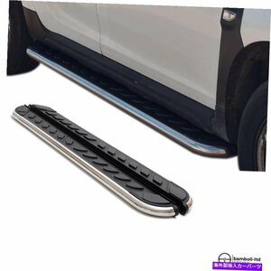 Nerf Bar Mitsubishi Pajero V80 2006のランニングボードサイドステップNERFバー - アップ Running Board Side Step Nerf Bar for Mitsubi