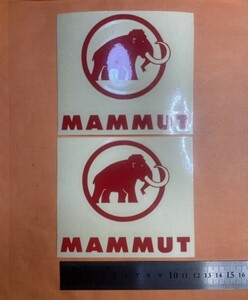 マムート　MAMMUT 切り文字ステッカー　カッティングステッカー　防水仕様　アウトドア　ドレスアップ　カスタム