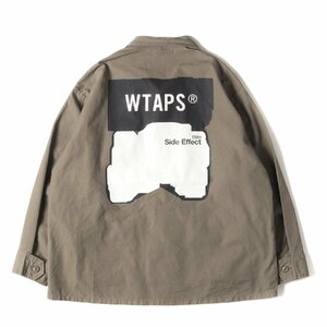 WTAPS ダブルタップス ジャケット サイズ:M 19AW グラフィックプリント ジャングル シャツジャケット JUNGLE LS / SHIRT オリーブドラブ