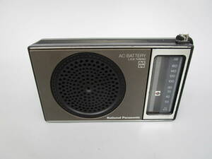 即決　National Panasonic AMラジオ R-143　送料600円　通電しません（UURTR