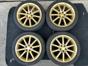 引き取り可　スバル　純正ホイール　18×7JJ　＋55　PCD100　4本　日本製　中古品