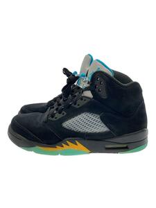 NIKE◆AIR JORDAN 5_エアジョーダン5/27.5cm/BLK/スウェード