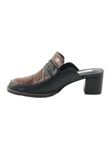 AMERI◆CARINO SABOT LOAFER/パンプス/L/BLK/サボ/ローファ/サンダル