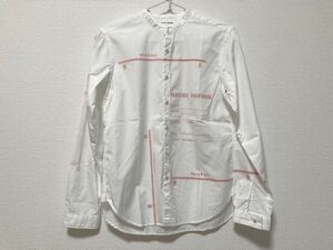 NATIC ナティック マリンユニフォーム バンドカラーシャツ S 白 美品 ナチュラル
