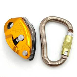 【中古】[2点セット] ペツル GRIGRI グリグリ ブラックダイヤモンド ツイストロック カラビナ PETZL 登山 クライミング 高所作業