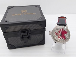 AngelClover エンジェルクローバー EVANGELION エヴァンゲリオン ネルフ クォーツ 腕時計 【中古品】 〇YR-51132〇