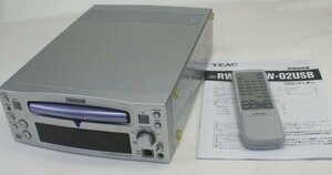 TEAC　 RW-02USB　 CDレコーダー 　ティアック　　　動作品　　保証　　リモコン　説明書