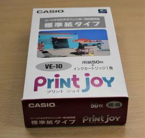 カシオ　CASIO 　プリント　ジョイ　VE-10 (用紙50枚+インクカートリッジ1個）
