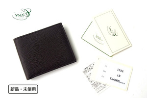 【4月末限定セール】送料無料★新品｜未使用｜シセイ｜cisei｜2つ折り札入れ｜P1022 LD FOLDING WALLET FOR 6 CARDS COL.T.MORO