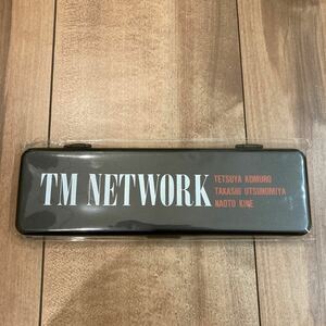 TM NETWORK TMネットワーク ペンケース 筆箱 当時物 未使用品 未開封品