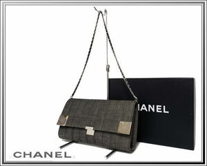 ☆CHANEL/シャネル チョコバー デニム チェーンショルダーバッグ フラップバッグ送料税込み！