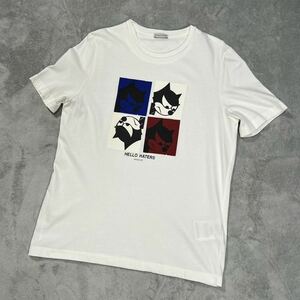 1円〜　美品　MONCLER モンクレール　フィリックス　半袖Tシャツ　ホワイト　Sサイズ 7708