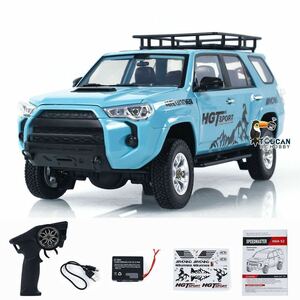 青 プレミアム ラジコン HG4-52pro トヨタ 4RUNNER 1/18スケール ロッククローラー LED シミュレート音 発煙 RC タミヤ 4WD TOYOTA TRASPED