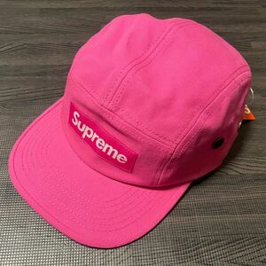 19AW Supreme Washed Canvas Camp Cap ピンク 新品未使用 